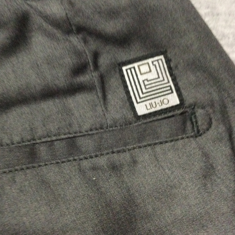 Liu Jo Uomo Sport Women’s Loose Fit Chino Medium Gray with Belt Size M (32) - Picture 9 of 12